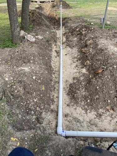 water line was after glued together